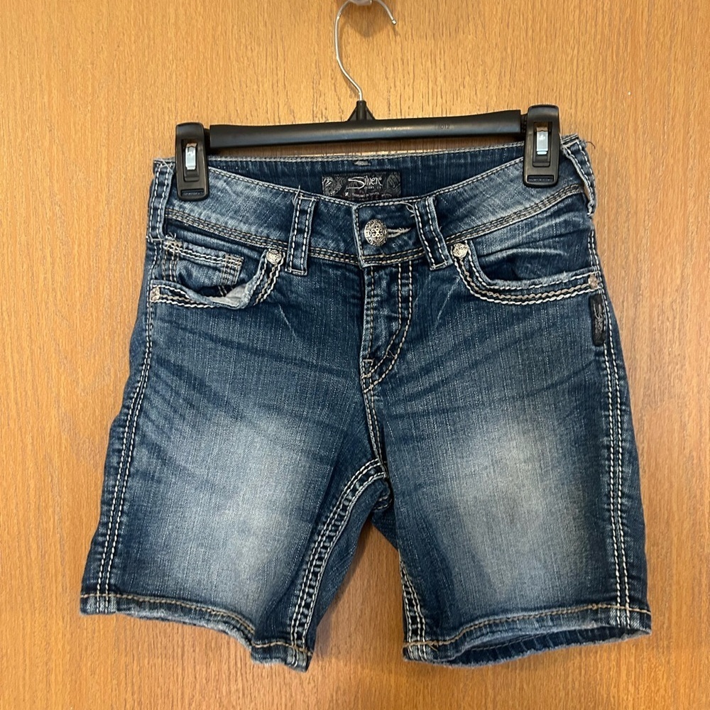 Silver Jeans Suki Surplus Short Women's W25, Wash Out Shorts